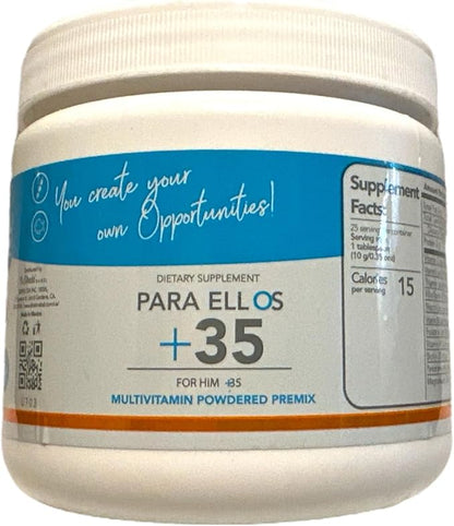 for Him+35 Multivitamin Powdered Premix Shelo Nabel 8.81 oz., White