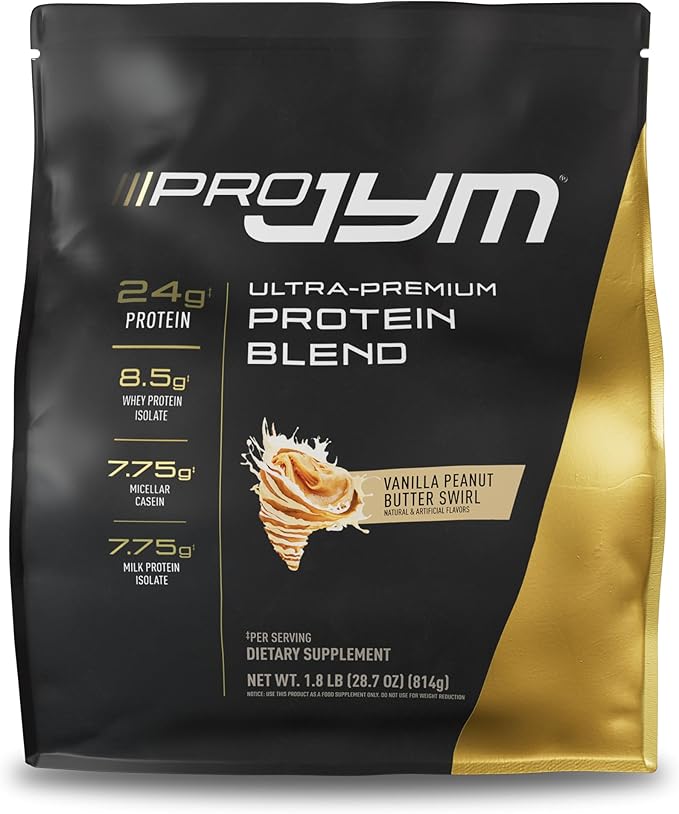 JYM Supplement Science Pro JYM Vanilla Peanut Butter Protein Powder - Whey Protein Isolates, Casein, & Milk Protein, Lean Muscle Building for Men & Women, 22 Servings