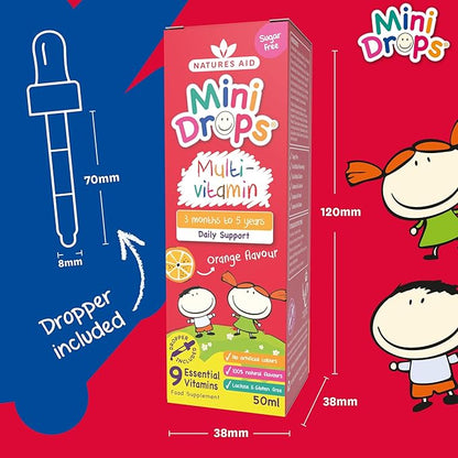 NATURES AID Multivitamin Drops For Children, 50 ML
