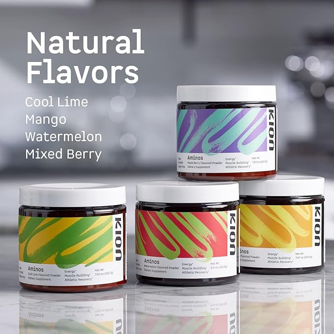 Kion Aminos Essential Amino Acids Powder - Essential Amino Acids Supplement for Muscle Recovery, Essential Amino Energy, EAAs Amino Acids Powder, BCAA EAA, BCAAs Amino Acids - 30 Servings, Watermelon