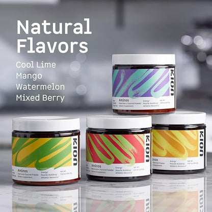 Kion Aminos Essential Amino Acids Powder - Essential Amino Acids Supplement for Muscle Recovery, Essential Amino Energy, EAAs Amino Acids Powder, BCAA EAA, BCAAs Amino Acids - 30 Servings, Watermelon