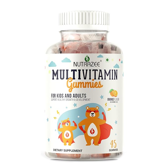Multivitamin Gummies for Kids, Men & Women, Supplement with Biotin & Essential Vitamins for Healthy Growth, Development & Immunity, 45 Gummy Bears