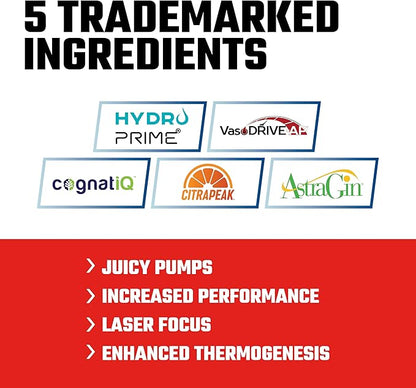 Axe & Sledge Supplements Hydraulic Stimulant-Free Pump Pre-Workout Powder, 40 Servings, (Pack of 1) (Fruit Kaboom)