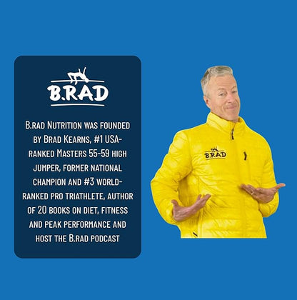 B.rad Grass-Fed Whey Protein Isolate Powder with Creatine | All-Natural, Ultra-Pure, Clean Ingredients | 100% USA-Sourced Superfuel | 2 Pounds | Vanilla Bean