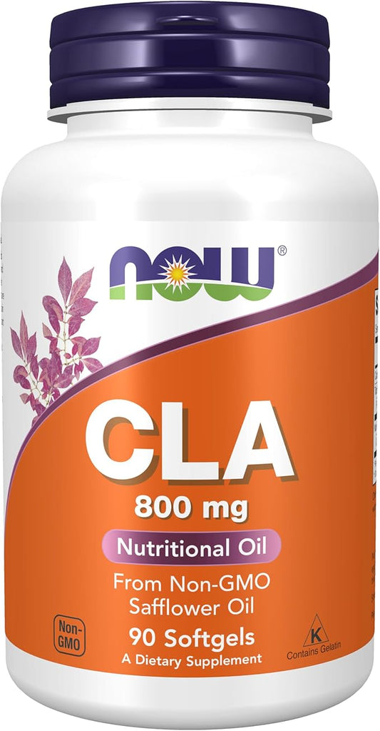 NOW Supplements, CLA (Conjugated Linoleic Acid) 800 mg, Nutritional Oil, 90 Softgels