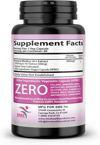 Feminizer Sex Change Capsules Pueraria Mirifica Potent Estrogen Hormone Complex for Trans Women - Breasts Booty Hair Skin Nails - Transgender Ladyboy Queer LGBT