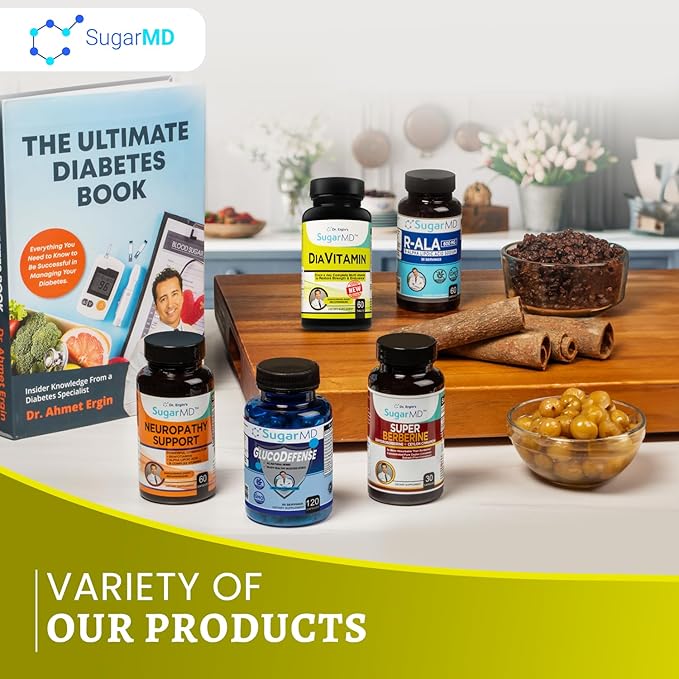 SugarMD Diavitamin Supplement Formula – Multivitamin for Men and Women – Multivitamins and Minerals – 60 Multi Vitamin Tablets – Restore Strength and Endurance – Non-GMO – Gluten-Free