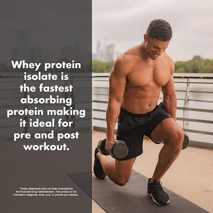 NutraOne IsolateOne Whey Isolate Protein Powder 100% Pure Whey Isolate Powder (Cookies & Cream - 28 Servings)