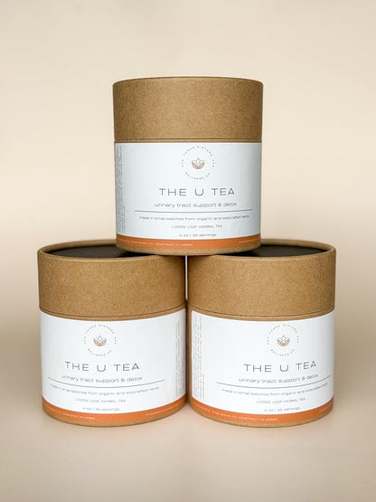 The U Tea - Organic Detox Tea for Urinary Tract Health, Bladder Support, UTI, Liver Detox Tea, Kidney Detox, Natural Remedies for Quick Pain Relief