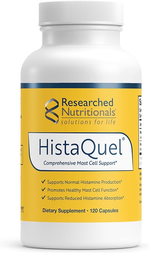 Researched Nutritionals Flavanoids Supplements & Herbs for Immune Support - HistaQuel - with Stinging Nettle Leaf & Black Seed Oil to Promote a Healthy Histamine Response (120 Capsules)