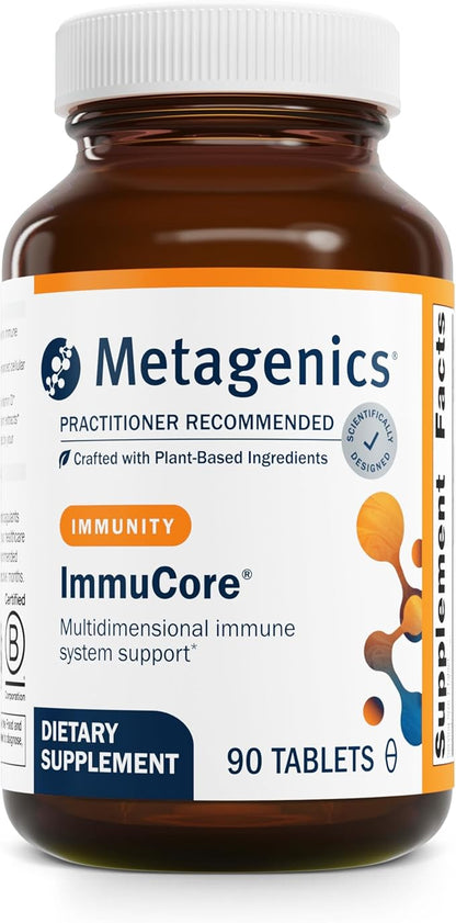 Metagenics ImmuCore - 333 mg Vitamin C - Immune Support Supplement* - with Vitamin D, Zinc & Mushroom Extract - Gluten Free & Non-GMO - 90 Tablets