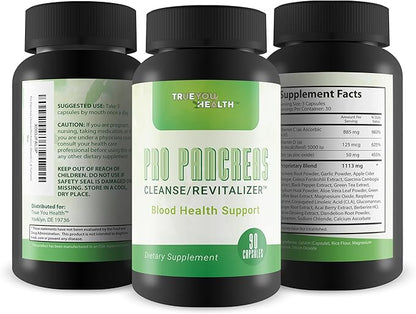 Pro Pancreas Cleanse/Revitalizer - Support Pancreas and Blood Health - Antioxidant Green Tea Pancreas Cleanse and Detox - Support Healthy Pancreas Function - Contains Vitamin D, Vitamin C, & Turmeric