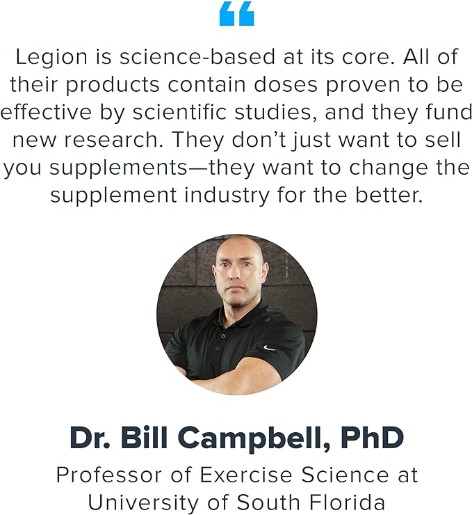 LEGION- All Natural Nitric Oxide Preworkout Drink to Boost Energy, Creatine Free, Naturally Sweetened, Beta Alanine, Citrulline, Alpha GPC (Tropical Punch)