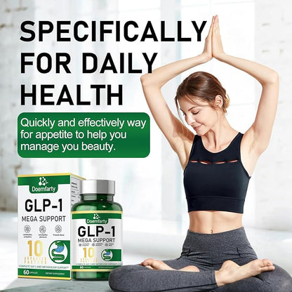 GLP-1 Probiotic | GLP-1 Supplement, GLP-Activate with 10 Billion CFU Multi-Strain Probiotics + Prebiotics, Naturally GLP 1 Production, GLP-1 Probiotic for Men & Women, 60 GLP-1 Capsule (1pcs)wsss、