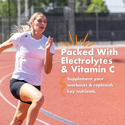 Bonk Breaker Energy Chews with Electrolytes, Orange Mango Guava, Easy to Chew Energy Gummies, 10 Pack