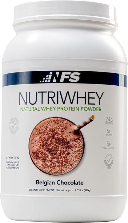 NF Sports Post Workout Nutri Whey Protein Powder,Dietary Supplement, Amino Energy, Supports Immunity, BCAA Powder, Protein Powered, Helps Fight Stress (Belgian Chocolate Powder, 920g, 23 Servings)