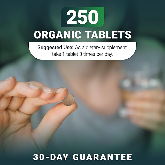 Dr. Berg's Greens Superfood Cruciferous Vegetable Tablets - Vegetable Supplements for Adults w/ 11 Phytonutrient Super Greens Tablets - Energy, Immune System & Liver Veggie Tablets - 250 Tablets