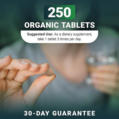 Dr. Berg's Greens Superfood Cruciferous Vegetable Tablets - Vegetable Supplements for Adults w/ 11 Phytonutrient Super Greens Tablets - Energy, Immune System & Liver Veggie Tablets - 250 Tablets