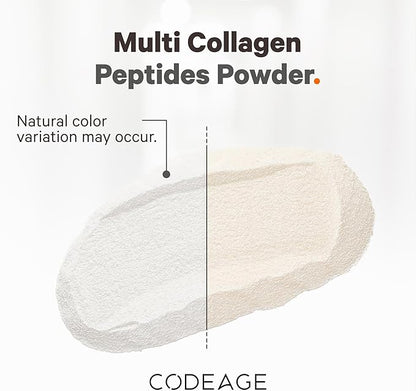 Codeage Multi Collagen Protein Powder Peptides, 2-Month Supply, Hydrolyzed, Type I, II, III, V, X Grass Fed All in One Super Bone Broth Collagen Supplement, Non-GMO, 20 Ounces