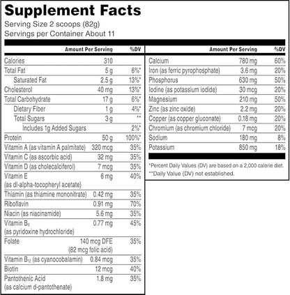 Muscle Milk Pro Series Protein Powder Supplement,Knockout Chocolate,2 Pound,11 Servings,50g Protein,3g Sugar,20 Vitamins & Minerals,NSF Certified for Sport,Workout Recovery,Packaging May Vary