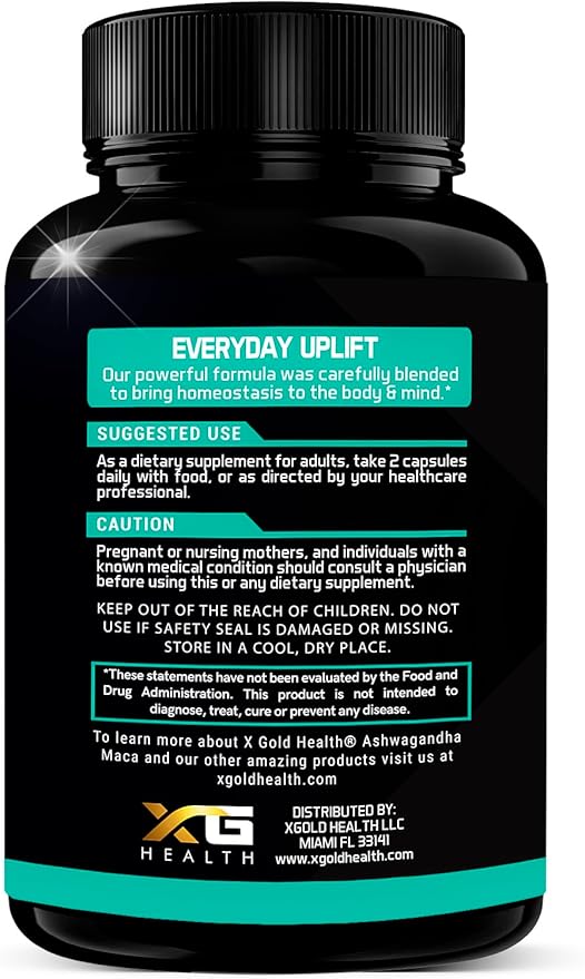 Ashwagandha 5,000mg + Maca Root Black, Red, Yellow 4,000mg, Rhodiola & L-Theanine: 30:1 Extract Ashwagandha Capsules, 20:1 Extract Maca Root Capsules - Supplement for Men and Women