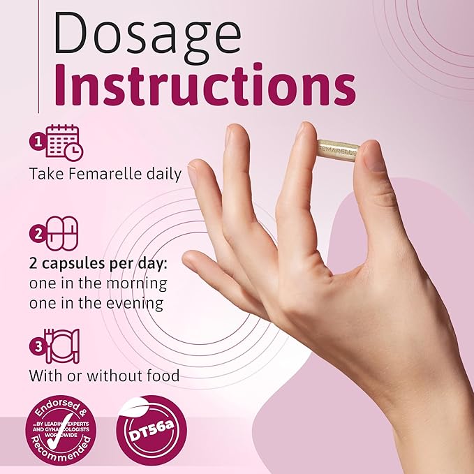 Femarelle Recharge Menopause Supplements for Women - Hot Flashes, Night Sweats, Sleep Relief During Menopause Transition - Non Hormonal Vitamins to Support Hormone Balance - 1 Month Supply