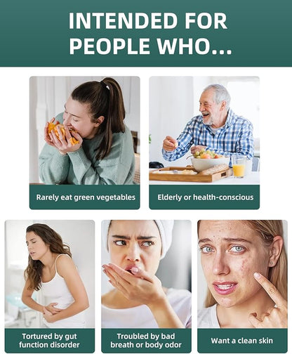 Chlorophyll Gummies for Body Odor Deodorant 2 Pack, Spirulina Chlorella Sugar Free Herbal Supplement for Immune Support, Women Vitamins Gummy Vegan Non-GMO