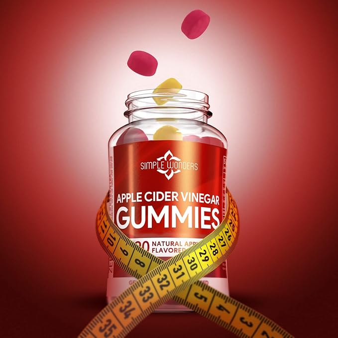 Apple Cider Vinegar Gummies with The Mother - ACV Gummies for Detox, Cleansing & Immune Support - Made with Black Carrot & Ginger Dry Extract - Pectin Based, Non-GMO, Gluten-Free (2 Pack)