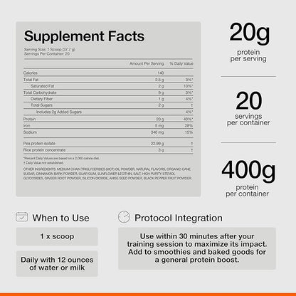 Momentous Essential Vegan Protein Powder - 20g Plant Based Protein - NSF Certified, Gluten-Free, Non-GMO, 20 Servings for Essential Everyday Use, Vanilla Chai