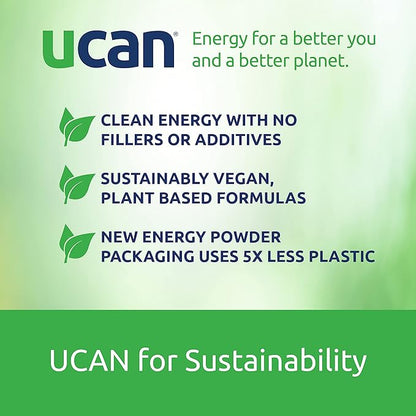 UCAN Energy Powder, Orange, Keto, Sugar-Free Pre & Post Workout for Men & Women, Non-GMO, Vegan, Gluten-Free, Great for Runners, Gym-Goers and High Performance Athletes | 30 Servings (26.5 Ounces)