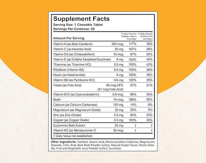 NuBest Doctor Taller Kids - Healthy Height Growth of Kids with Multivitamins & Multiminerals for Kids Ages 2 to 9 - Support Height Growth & Grow Taller - Grape Flavor - 120 Chewable Tablets | Pack 2