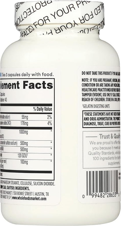 365 by Whole Foods Market, Glucosamine Chondroitin and MMS, 120 Capsules