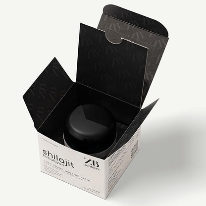 Himalayan Shilajit Resin - Authentic, Pure, Natural - 50 gram, 100 Servings - Lab Test Report Included - Standardized - 500mg - Fulvic Acid Supplement for Men & Women, Organic, Gold Grade