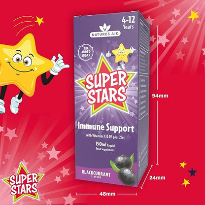 NATURES AID Super Starz Immune Support, 150 ML