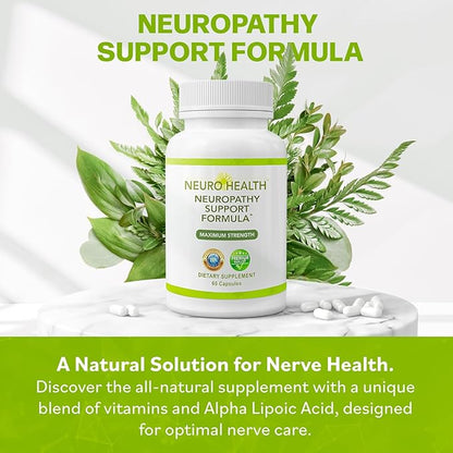 Nerve Support Formula for Neuropathy - Your Nerve Savior Supplement with B Vitamins and Alpha Lipoic Acid - Rapid Absorption for Nerve Discomfort Relief - 180 Capsules