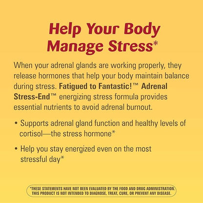 Nature's Way Fatigued to Fantastic! Adrenal Stress End, Stress-related Fatigue Support*, 60 Count