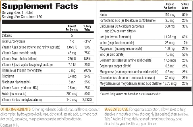 Bariatric Choice My Bariatric All-in-One Multivitamin Chewable with 300 mg of Calcium, Berry (120ct)