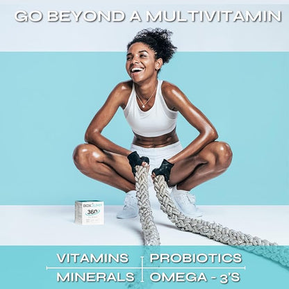 Daily Multivitamin Packs for Women - Packed with All Essential Minerals and Vitamins for Women - Boost Energy, Increase Endurance, Aid Immune Support - Vitamin D, C, E, A, B12+ (30-Day) - BoxJump 360