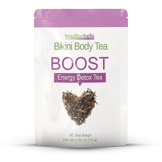 Bikini Body Detox Tea for Women. Enhances Energy, Digestion, Focus Natural Caffeine (30 Ct)