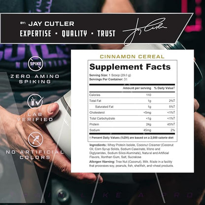 Total ISO Whey Isolate Protein Powder: Best Tasting Whey Protein Shake Featuring 100% Whey Protein Isolate, Perfect Post Workout Protein Powder Mix and Meal Replacement Drink, Cinna Cereal, 2 Pounds