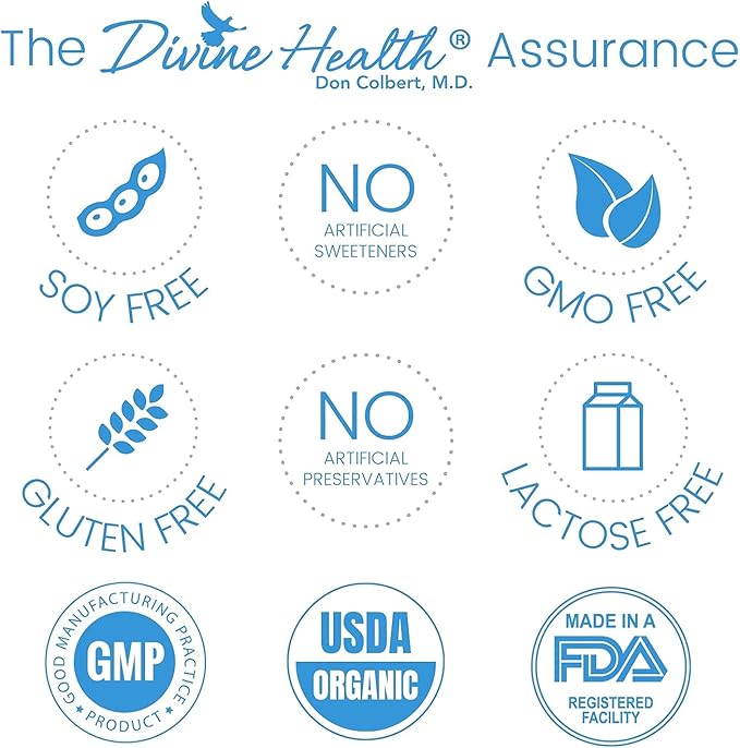 Divine Health Dr. Colbert, MD Superfood Package | 30 Servings of Green Supremefood & Red Supremefood 14 Organic and Fermented Green Vegetables and Grasses | 8 Organic Fruits