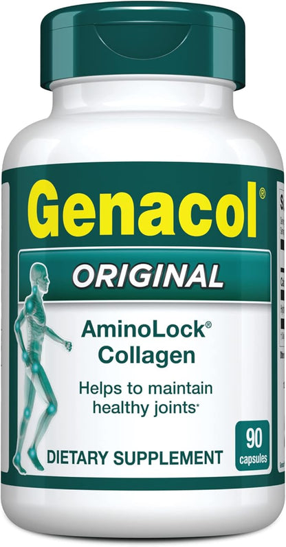 Genacol Hydrolyzed Collagen Joint Health Supplement for Men & Women Patented Technology for Joint Support | Gluten-Free, Non-GMO | Colageno Hidrolizado Original 90 Capsules