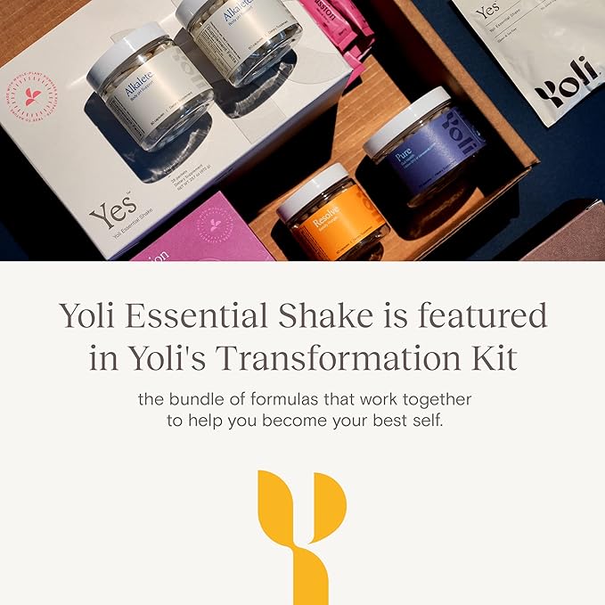 Yoli® Essential Shake YES Whey Protein Powder from Grass-Fed Cows - 28 Packets, Chocolate