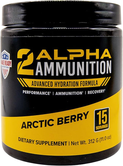 2 Arctic Berry- 312g | Hydration Powder, Energy Drink Powder, and Immune Support Supplement for Shooting Sports - with Vitamin C, Calcium, Potassium, D-Ribose, Magnesium and Zinc