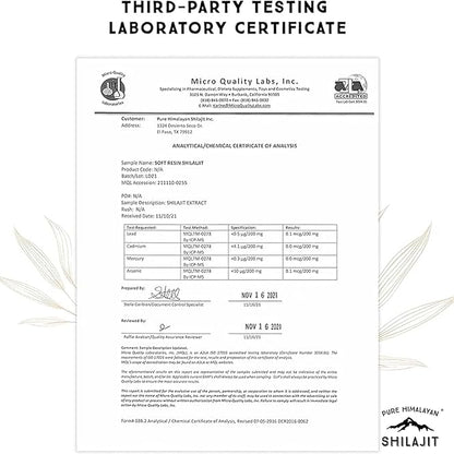 Shilajit by Pure Himalyan Shilajit ®, Grade A Himalayan Soft Resin, Energy & Immune Support, Natural Source of Fulvic Acid & 85+ Trace Minerals Supplement for Men & Women (50ml/1.5 fl oz)