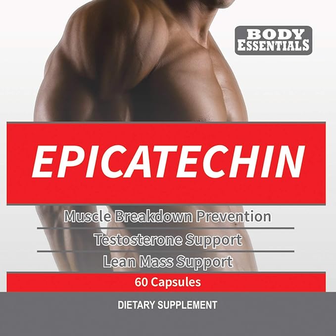 EPICATECHIN - 60 Capsules – 300mg Per Serving by Body Essentials – Maximize Muscle Growth – Increase Protein Synthesis, Gains, Lean Muscle – Increase Strength and Decrease Body Fat