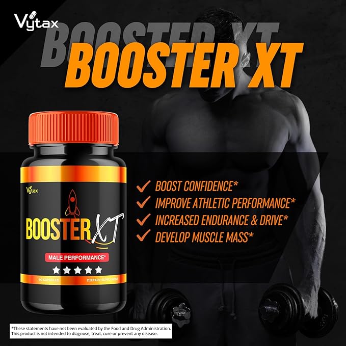 Booster XT for Men, Booster XT Capsules, Premium Formula Vitamin Supplement Support Energy Peak Performance Multivitamin All Natural Health, BoosterXT Boost XL Reviews (60 Capsules)