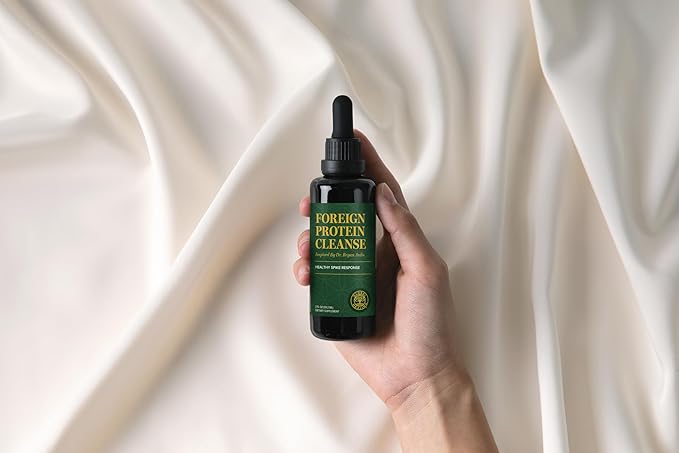 Global Healing Foreign Protein Cleanse (Spike Protein Detox) - Support Formula with Nattokinase and Wormwood - Helps Detox for Immune Support - 2 Fl Oz