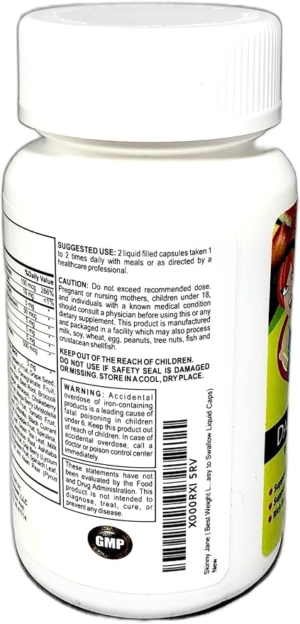 | Best Daily Multi Vitamin Formula | Supports Immune System| Increases Energy | Well Being Formula | Unique Fruit and Veggie Blend (60 Easy to Swallow Liquid Caps)