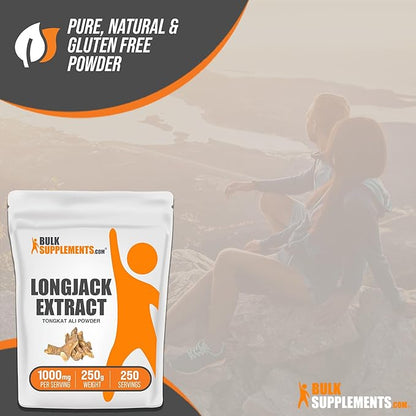 BulkSupplements.com Longjack Extract Powder - Tongkat Ali - Tongkat Ali for Men - Longjack Tongkat Ali - Eurycoma Longifolia - Libido Support (250 Grams - 8.8 oz)